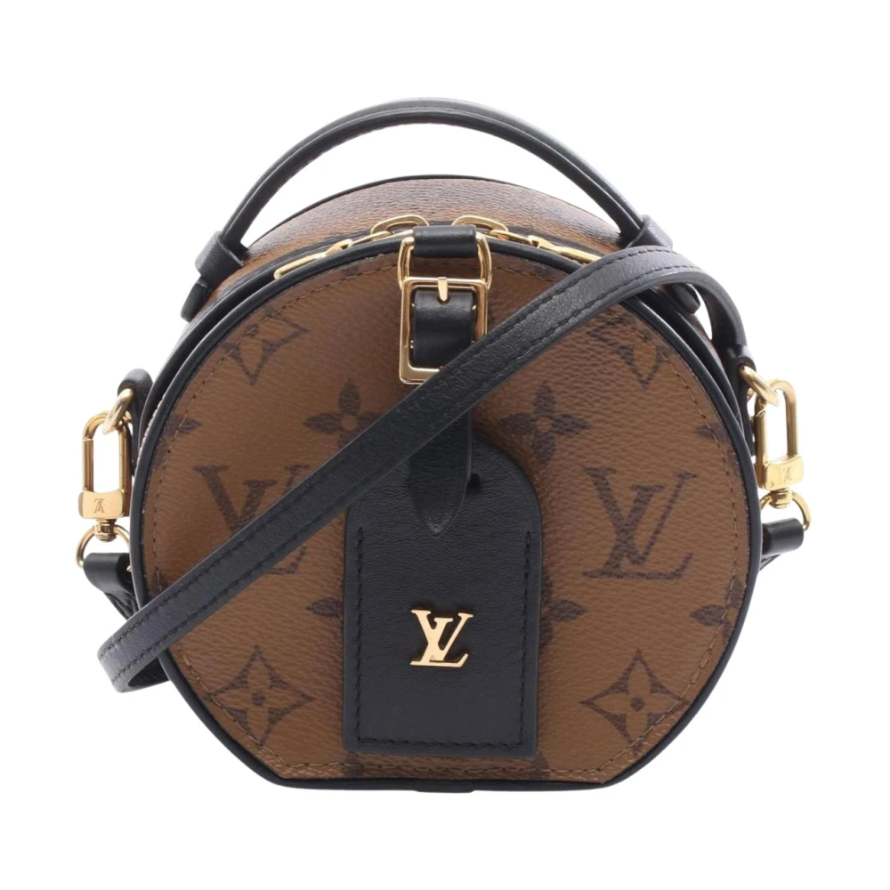 Louis Vuitton Vintage Women's Brown Pre-Owned Monogram Round Satchel