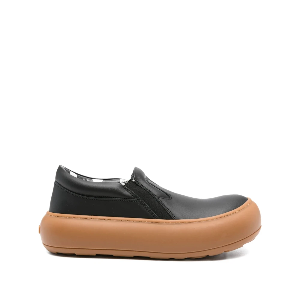 Moschino Calfskin Slip-On Trainers Heren Schoenen Zwart
