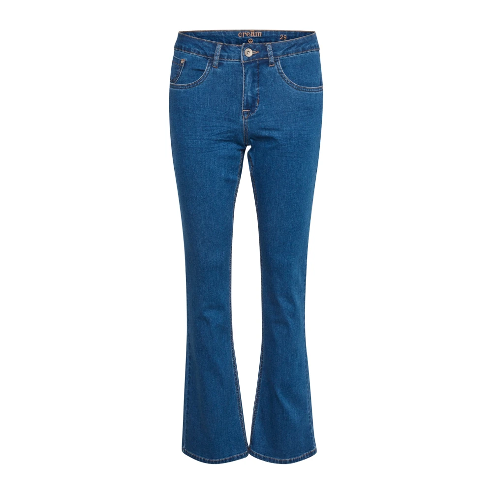 Cream Vrouw Blauw Jeans Dames, 3XS L32, Denim, Bootcut Denim Jeans Met Zakken