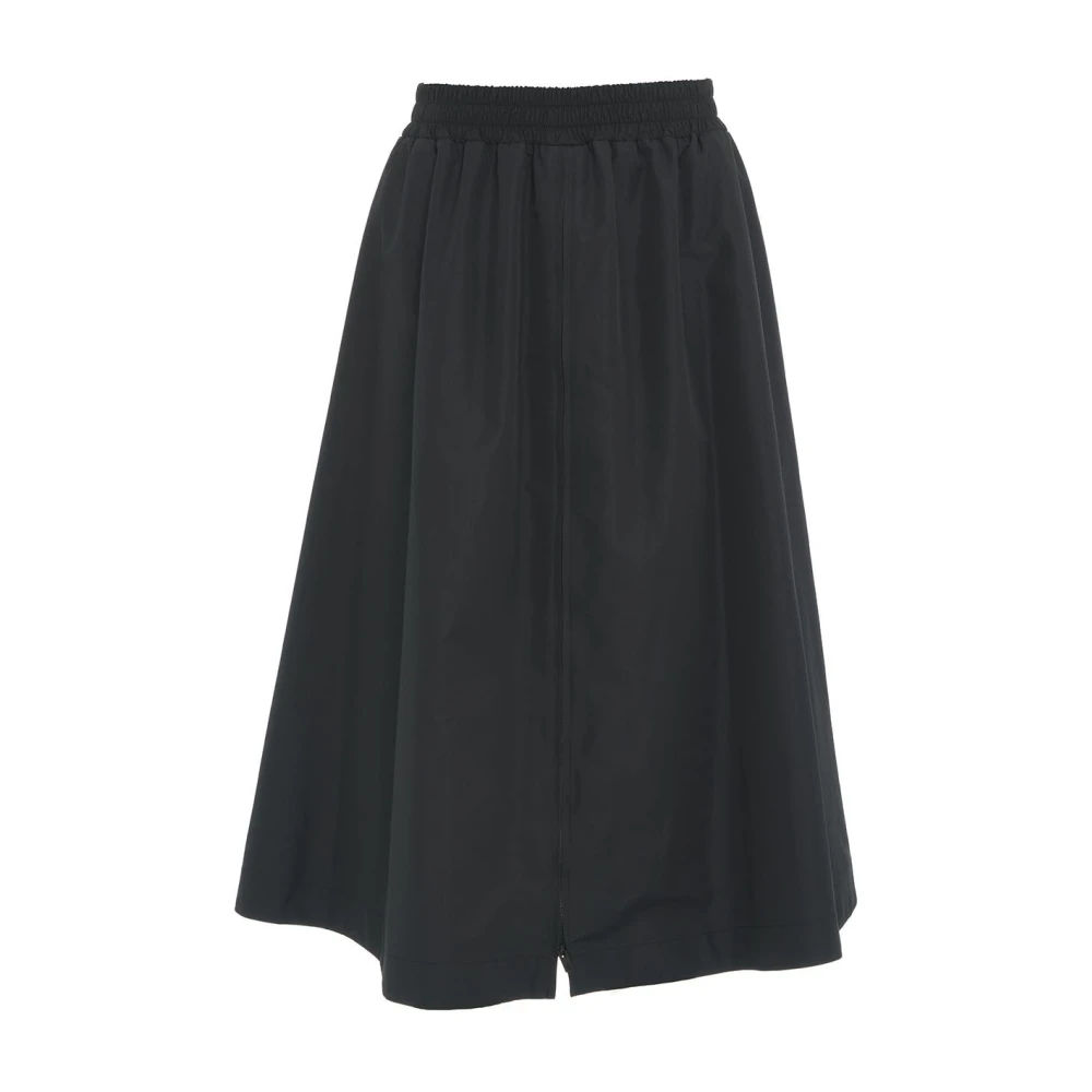 Golden Goose Black Tech NYL Circle Midi Rok Black Dames