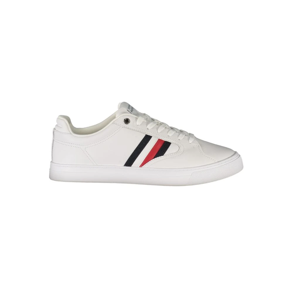 Tommy Hilfiger White Leather Men Sneaker - Male - Sneakers - White - 10 Uk - Shoes - Image 3