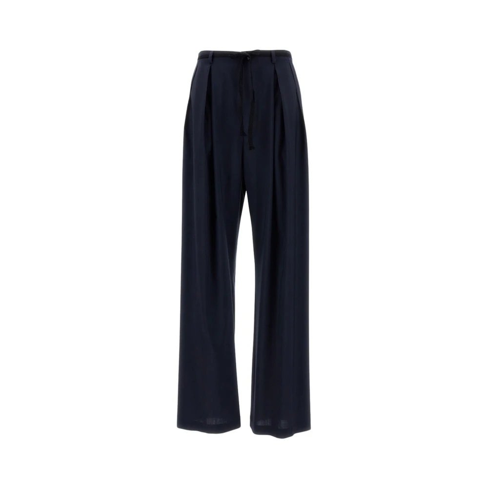 Barena Venezia Women's Blue Wide Trousers, M, Wide Trousers