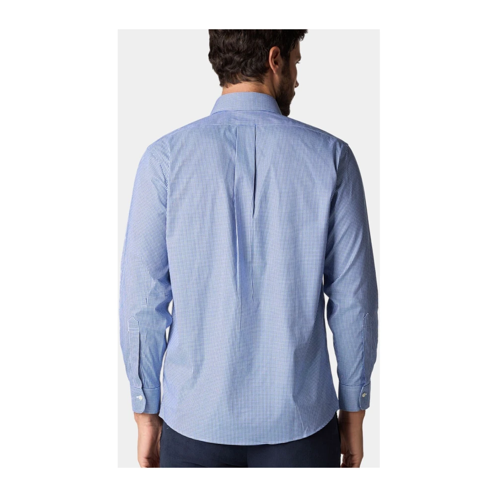 Brooks Brothers Regular Fit Non-Iron Gingham Overhemd met Ainsley Kraag Blue Heren