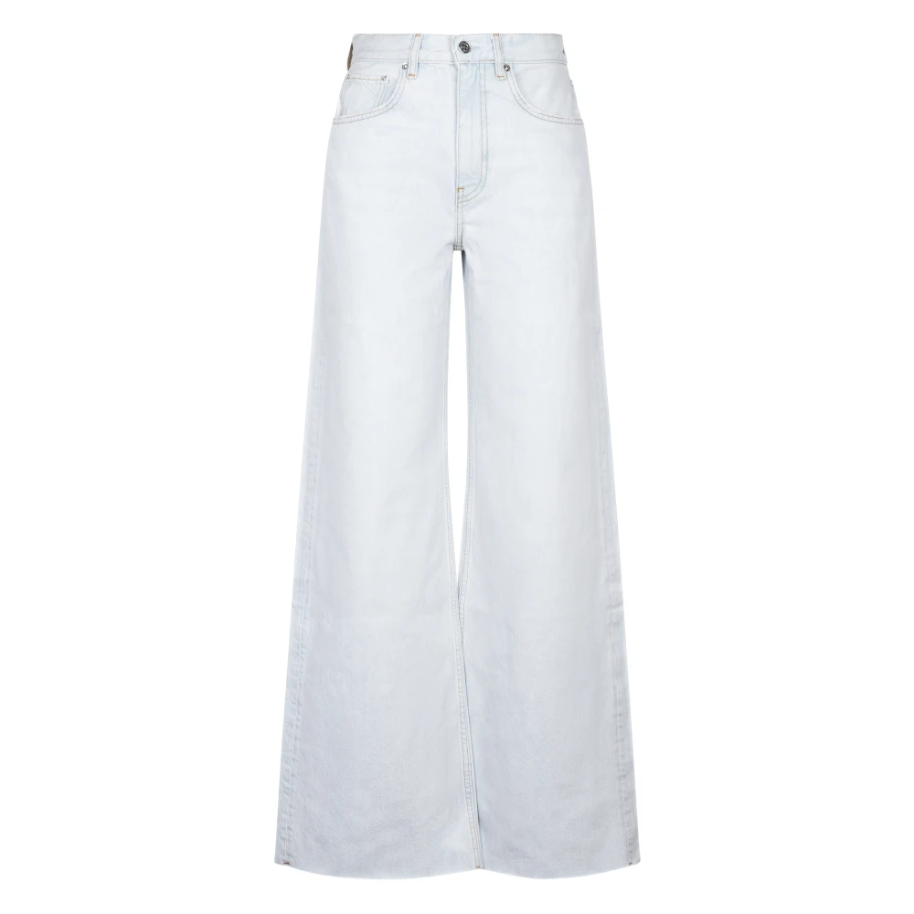 Anine Bing Women's Blue Lewis Jeans - Wide Jeans - W28 - Jeans