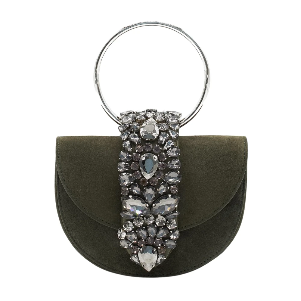 Alma en Pena Maan Clutch Bag Green Dames