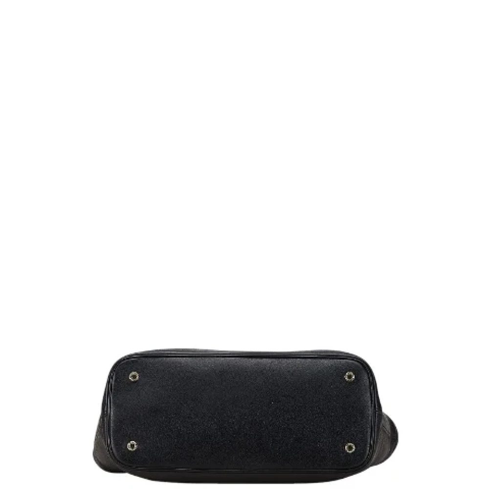 Bvlgari Vintage Pre-owned Leather handbags Black Dames