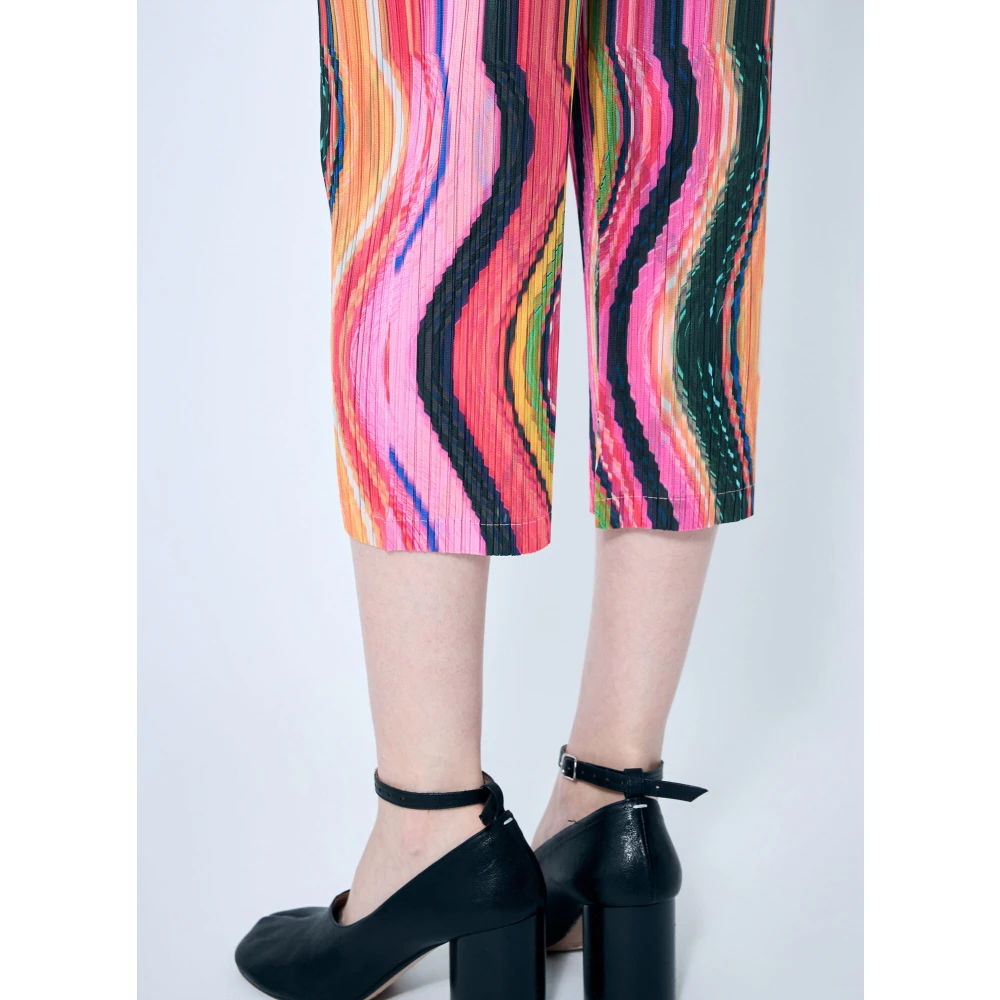 Issey Miyake Geplooide Warp Broek Multicolor Dames
