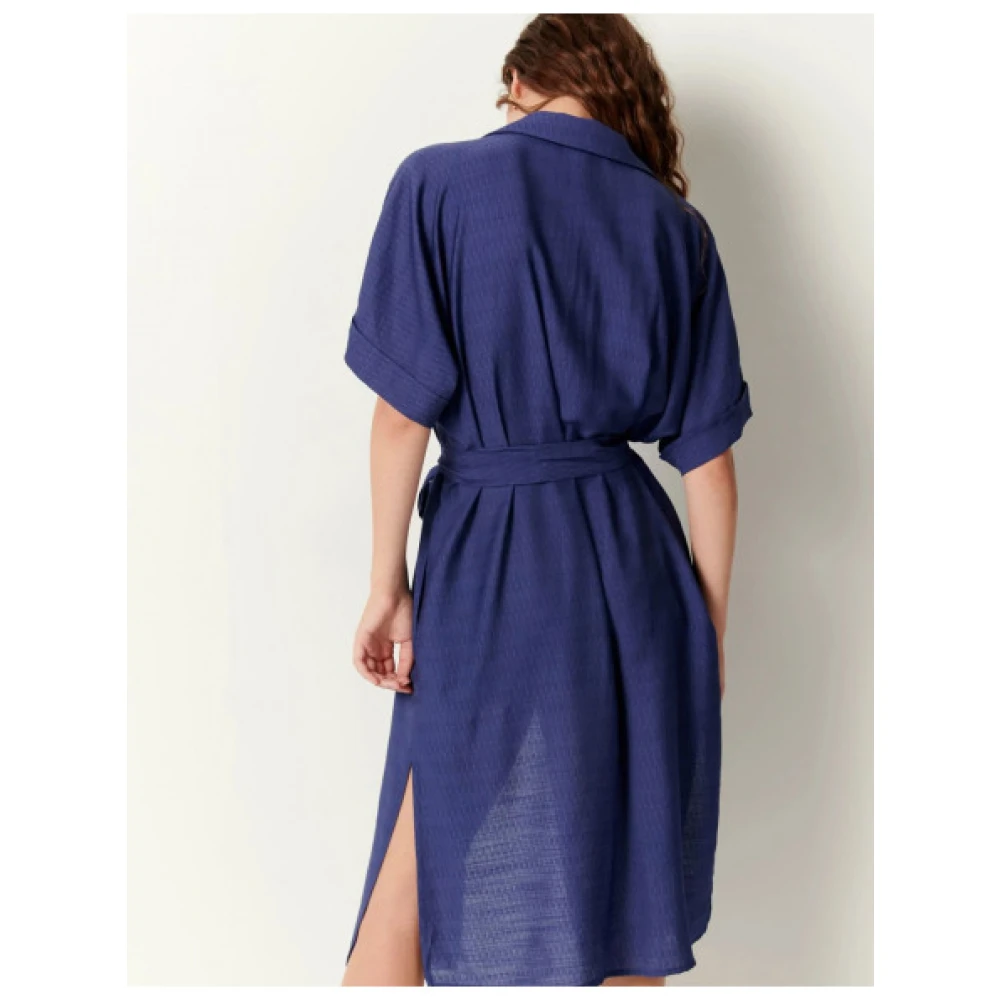 Sessun Minola Overhemdjurk Blue Dames