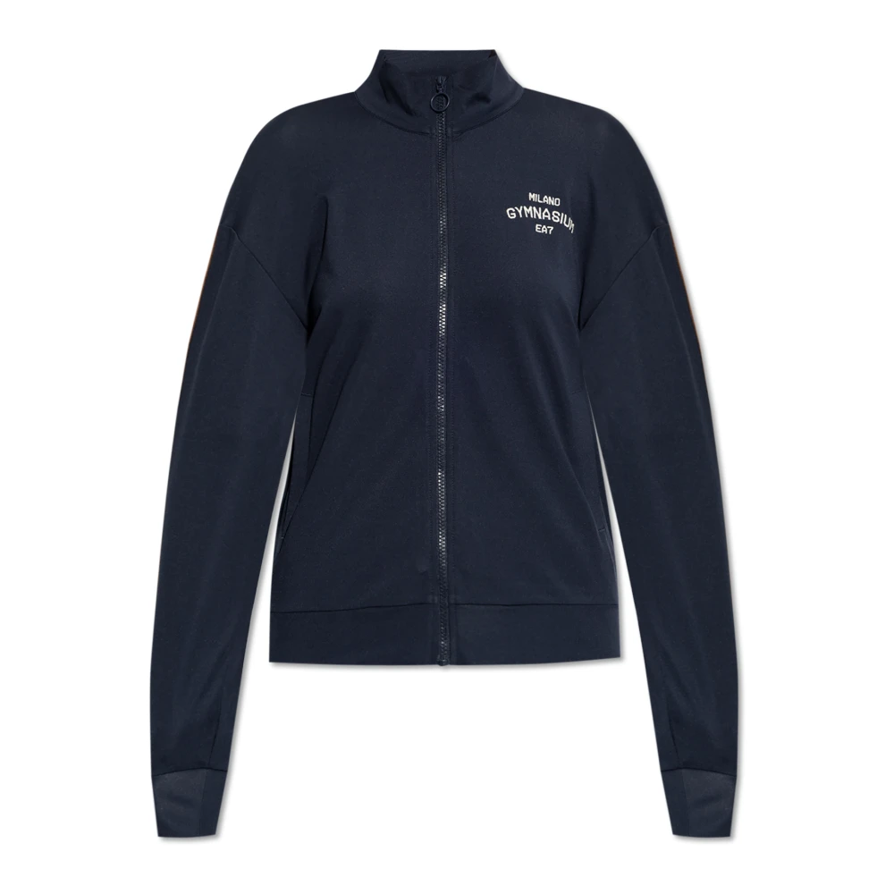 Emporio Armani Ea7 Damen Blau Sweatshirts & Hoodies, Sgröße: