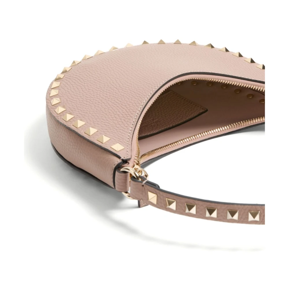 Valentino Garavani Rockstud Mini Hobo Tas Pink Dames
