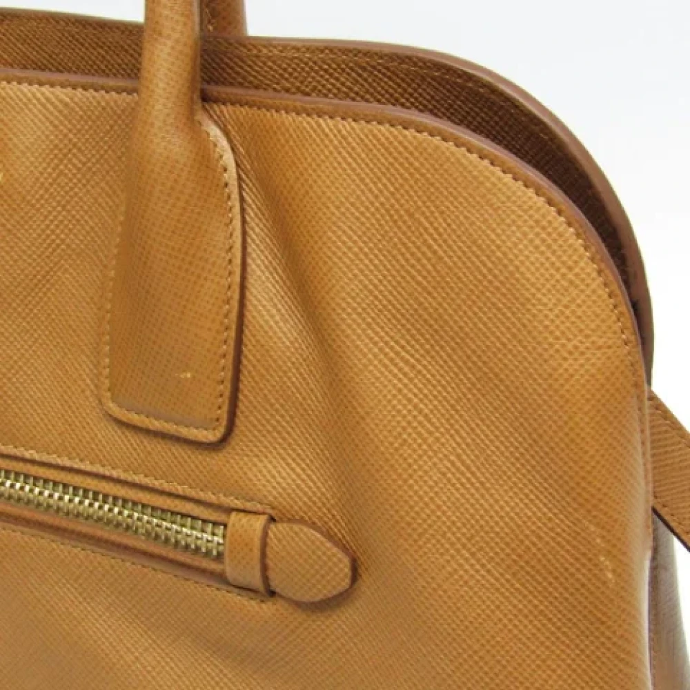 Prada Vintage Pre-owned Leather shoulder-bags Brown Dames