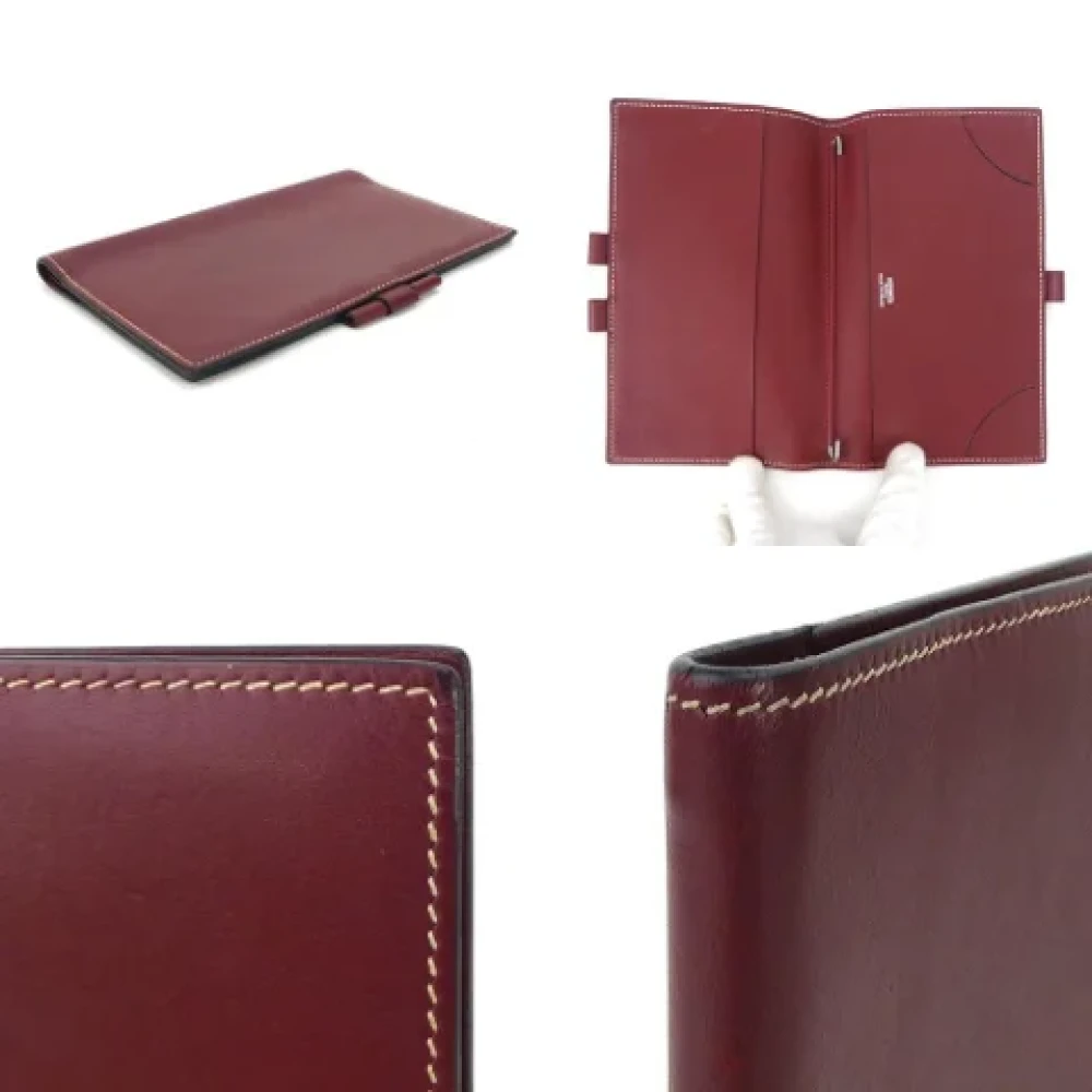 Hermès Vintage Pre-owned Leather home-office Red Dames