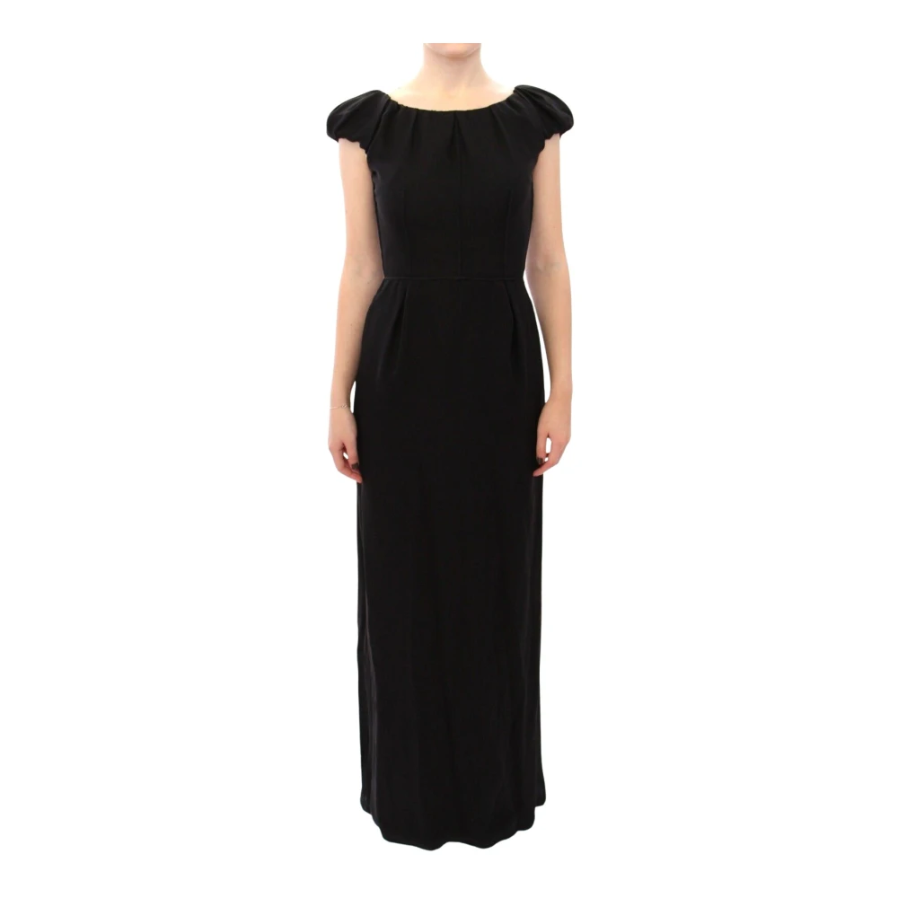 Dolce & Gabbana Women's Black Silk Shortsleeved Gown - Gowns - S - Dresses