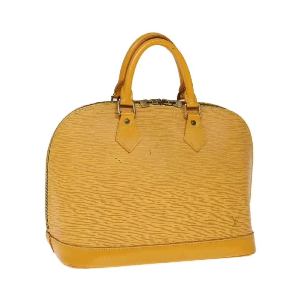 Louis Vuitton Vintage Pre-owned Leather handbags Yellow Dames