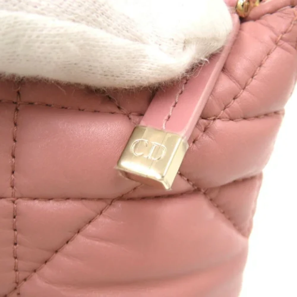 Dior Vintage Pre-owned Leather dior-bags Pink Dames