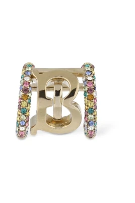 Pave Logo Earcuff Light Gold/Multicolor