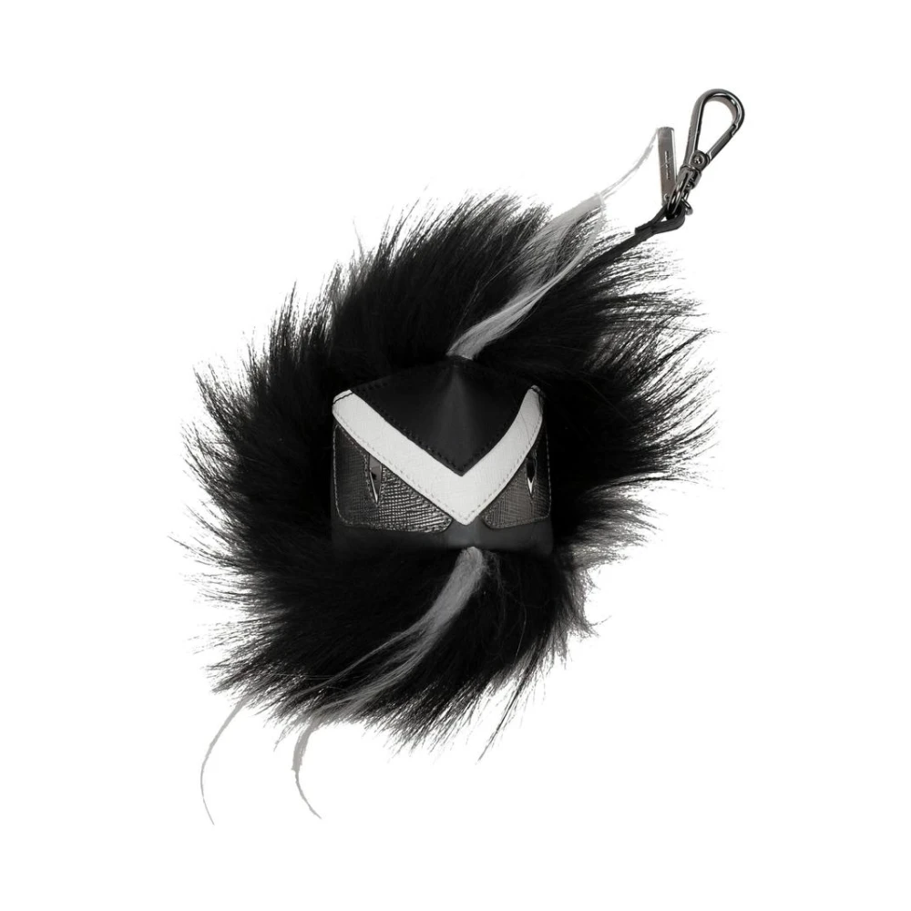Fendi Black Leather Keychain - Image 2