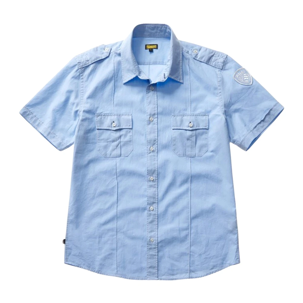 Blauer Politie Shirt Blue Heren