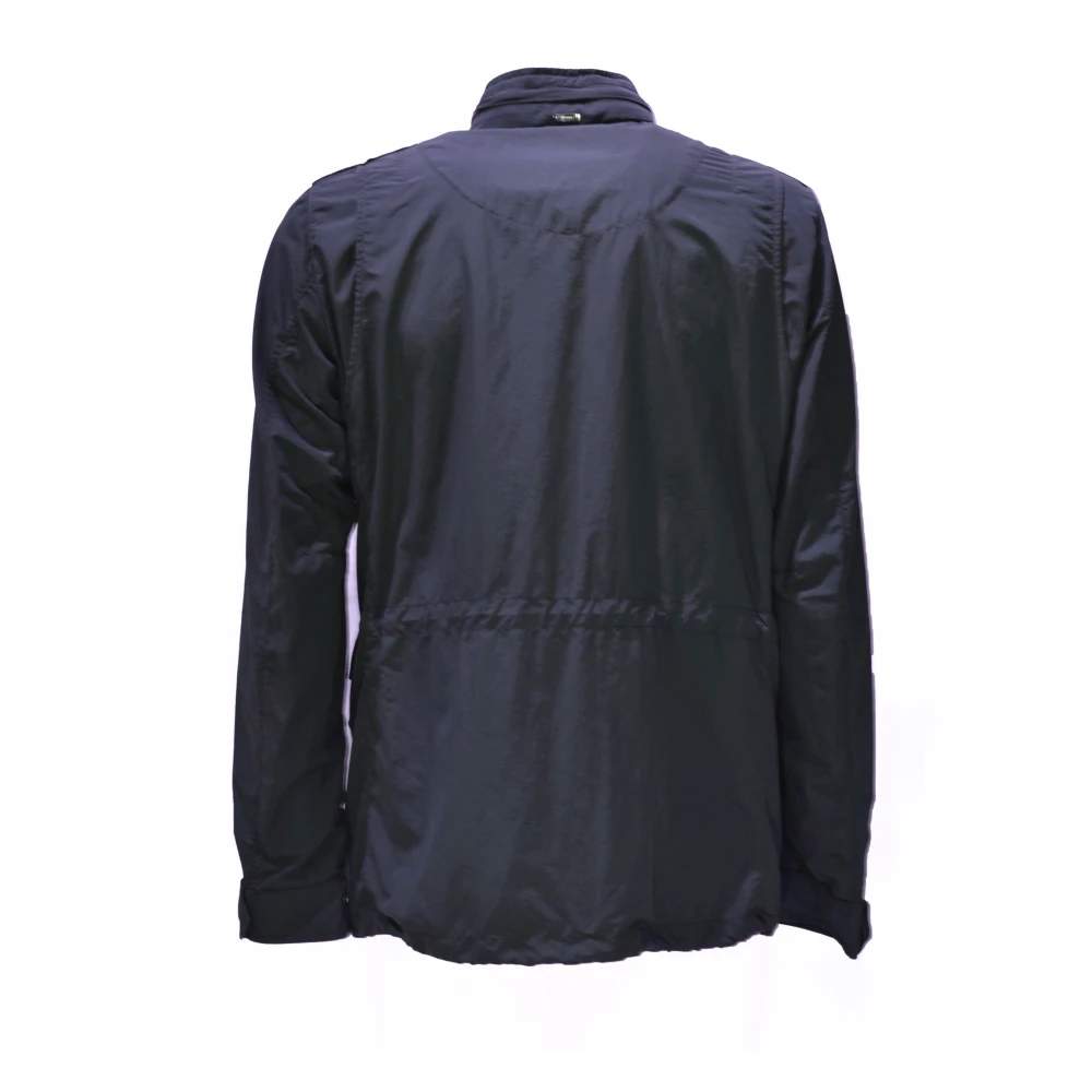 Herno Field Jacket met Opstaande Kraag Blue Heren