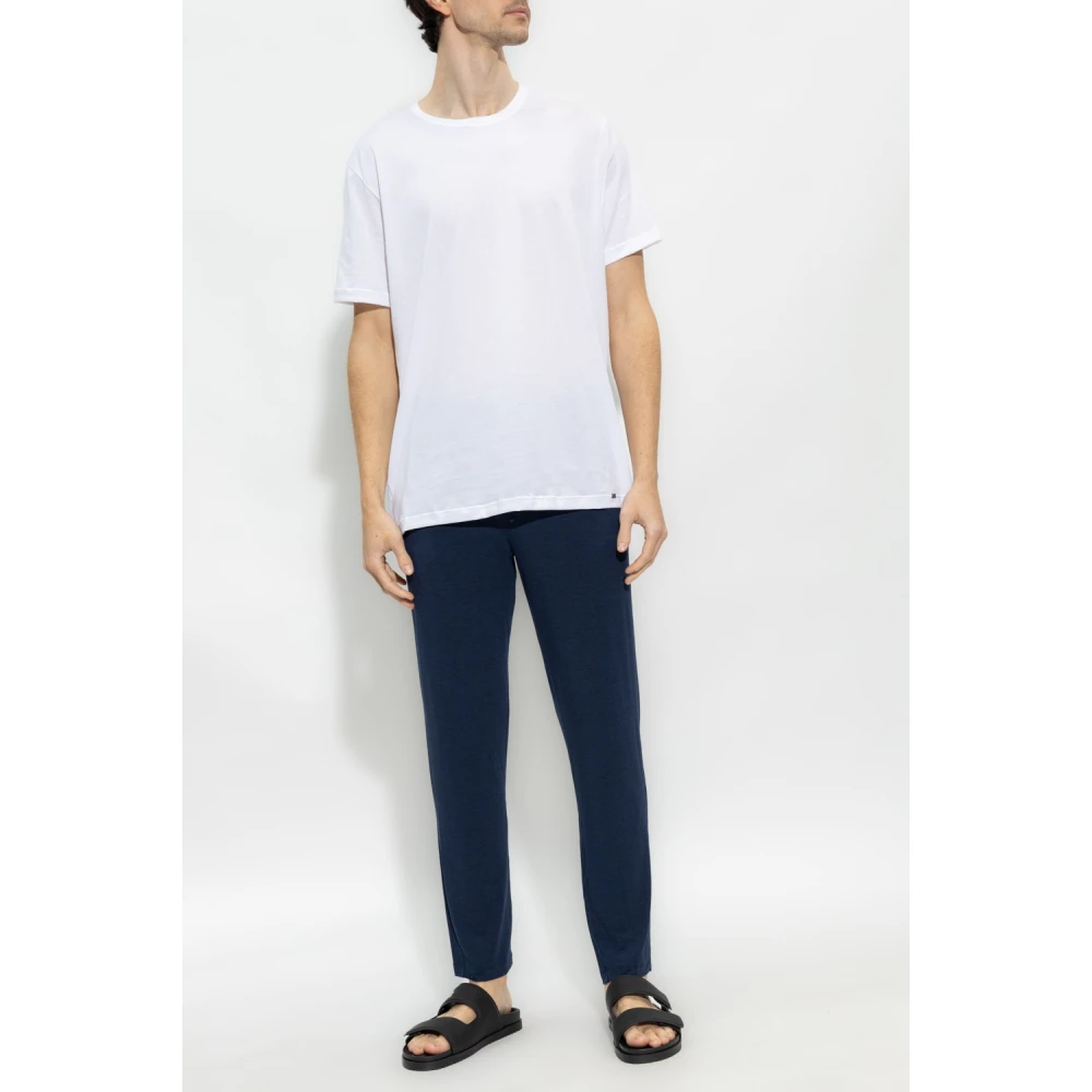 Hanro Katoenen T-shirt White Heren