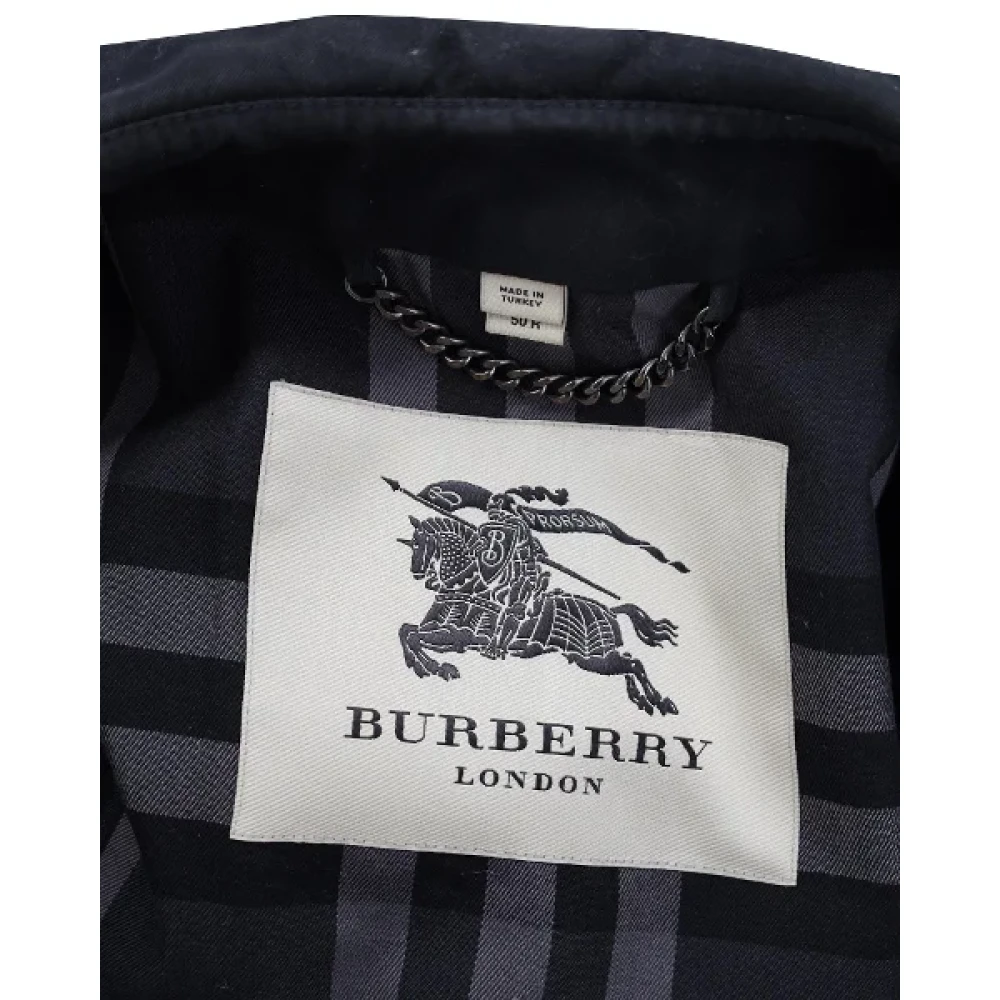 Burberry Vintage Pre-owned Polyester outerwear Black Heren