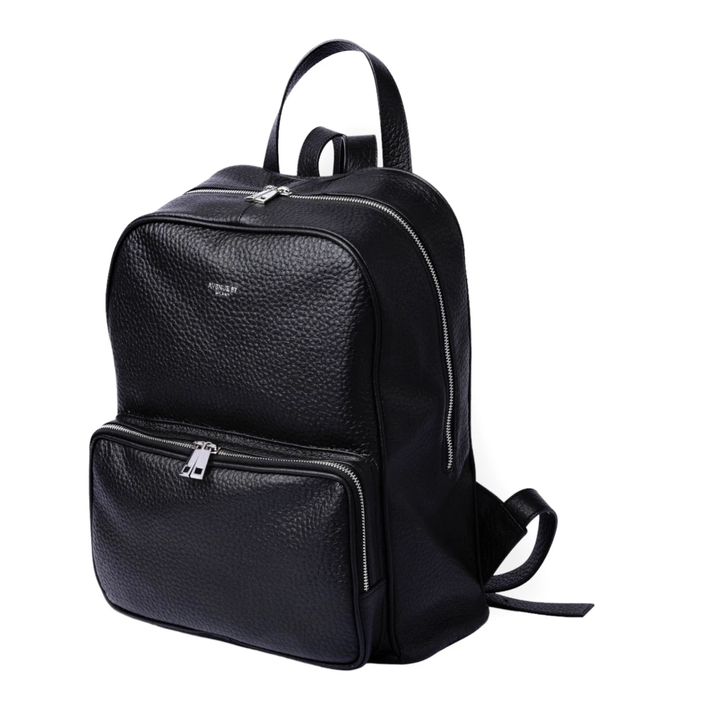 Avenue 67 Zwarte rugzak met meerdere compartimenten Black Dames
