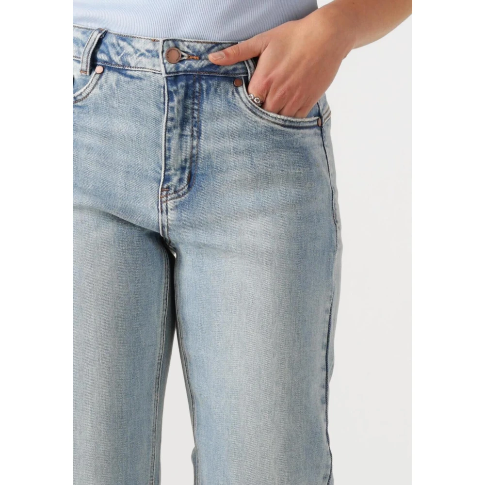 My Essential Wardrobe Klassieke High Straight Leg Jeans Blue Dames