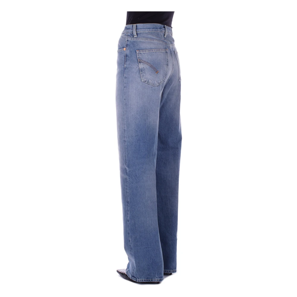 Dondup Denim Jeans met Logo Achterzak Blue Dames