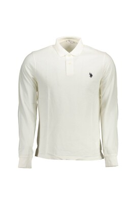 white-cotton-long-sleeved-polo-shirt