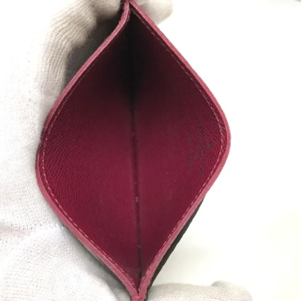 Louis Vuitton Vintage Pre-owned Cotton wallets Brown Dames