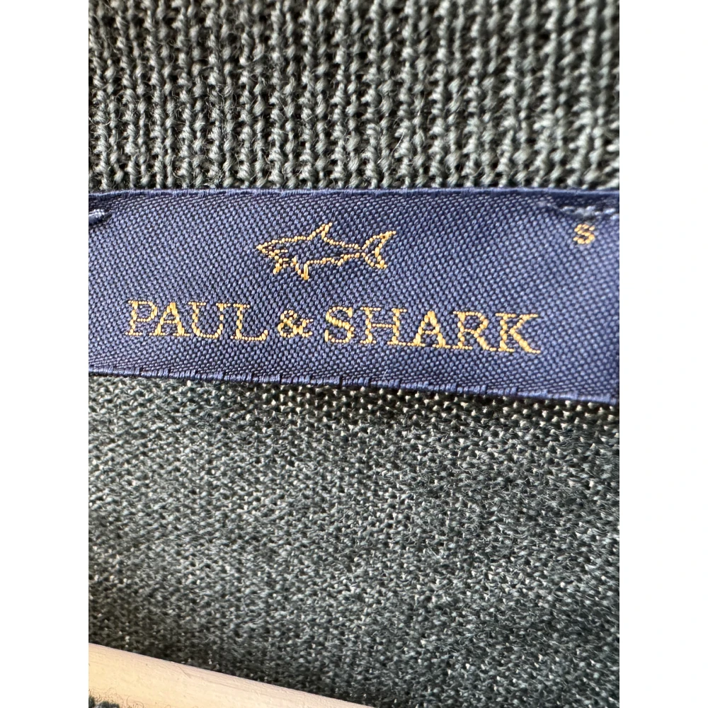 PAUL & SHARK Merino wollen trui in Tinto Capo Green Heren