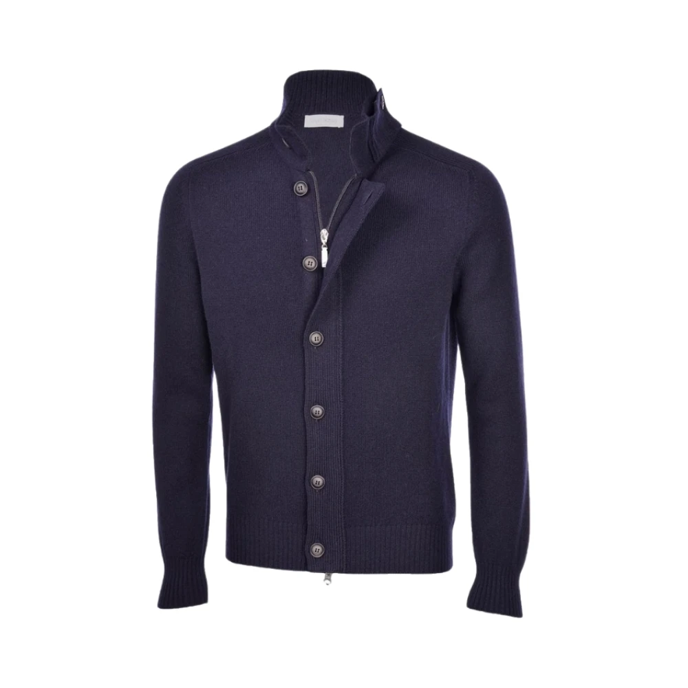Gran Sasso Hombre Azul Cárdigan Con Cremallera,Cardigan 23170/25025