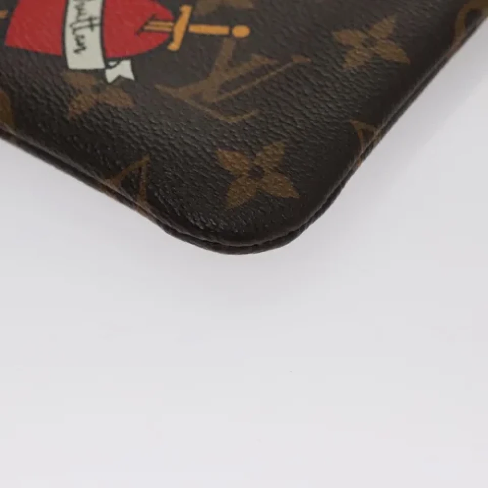 Louis Vuitton Vintage Pre-owned Canvas pouches Brown Dames