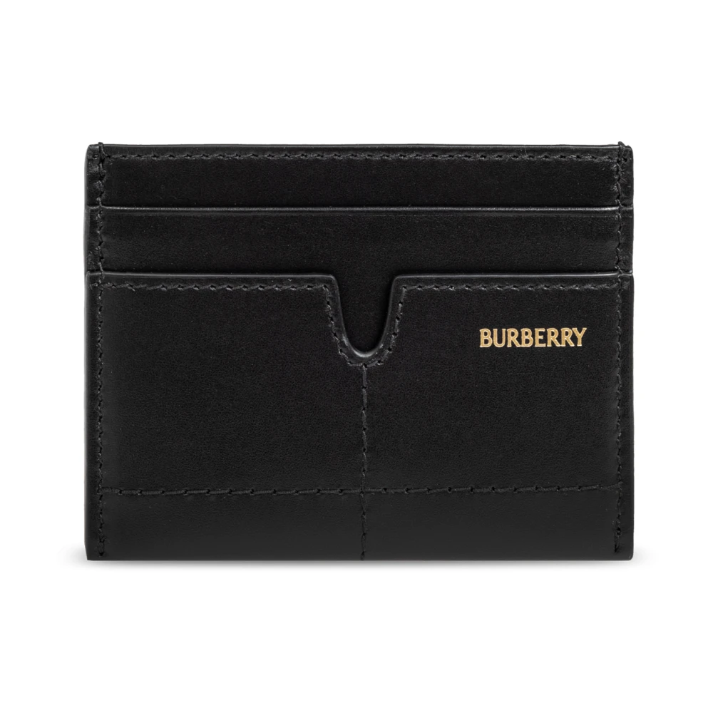 Burberry Leren kaarthouder Black Dames