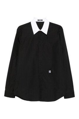chemise-a-manches-longues-noir-blanc