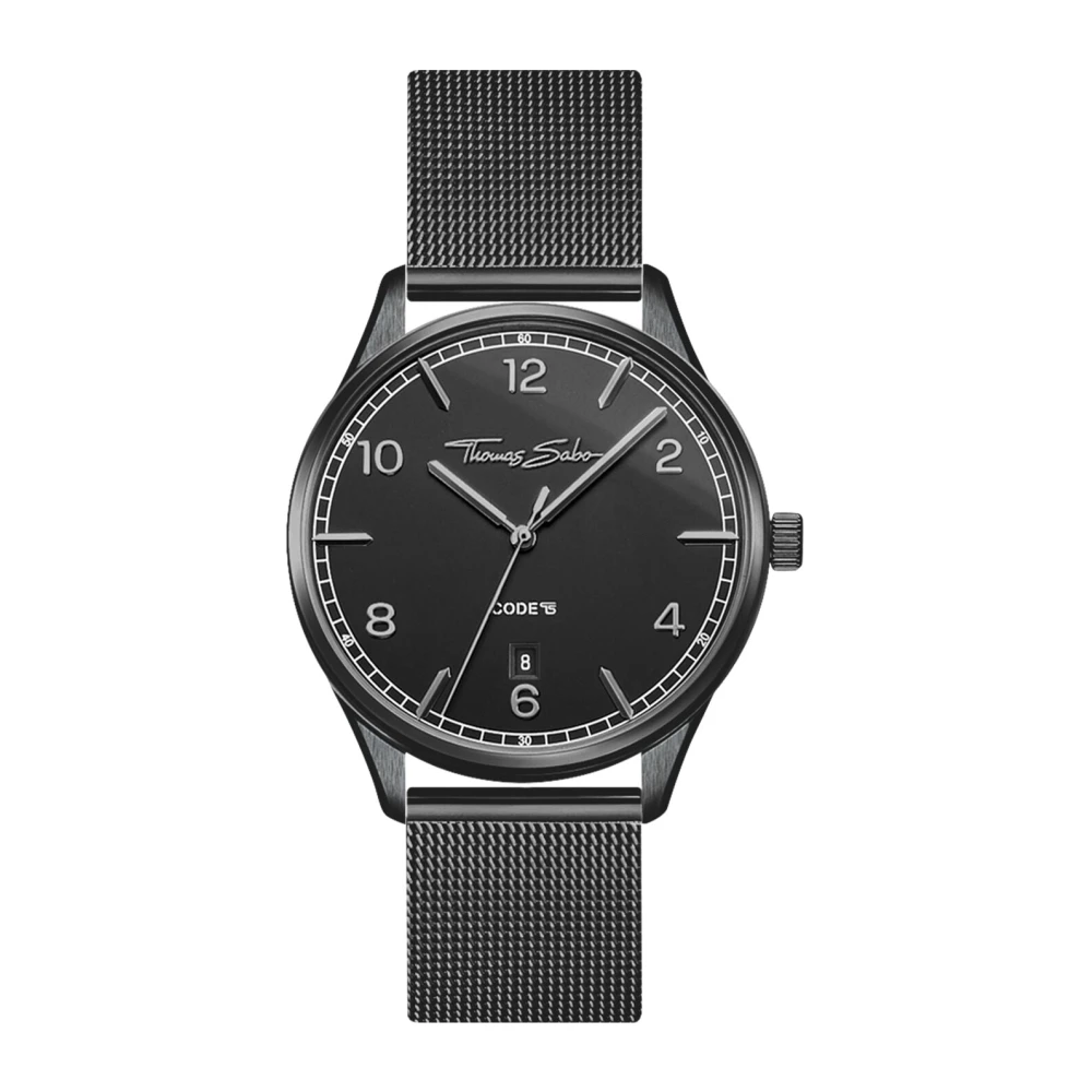 Thomas Sabo Women's Black Elegant Watch With Date Display