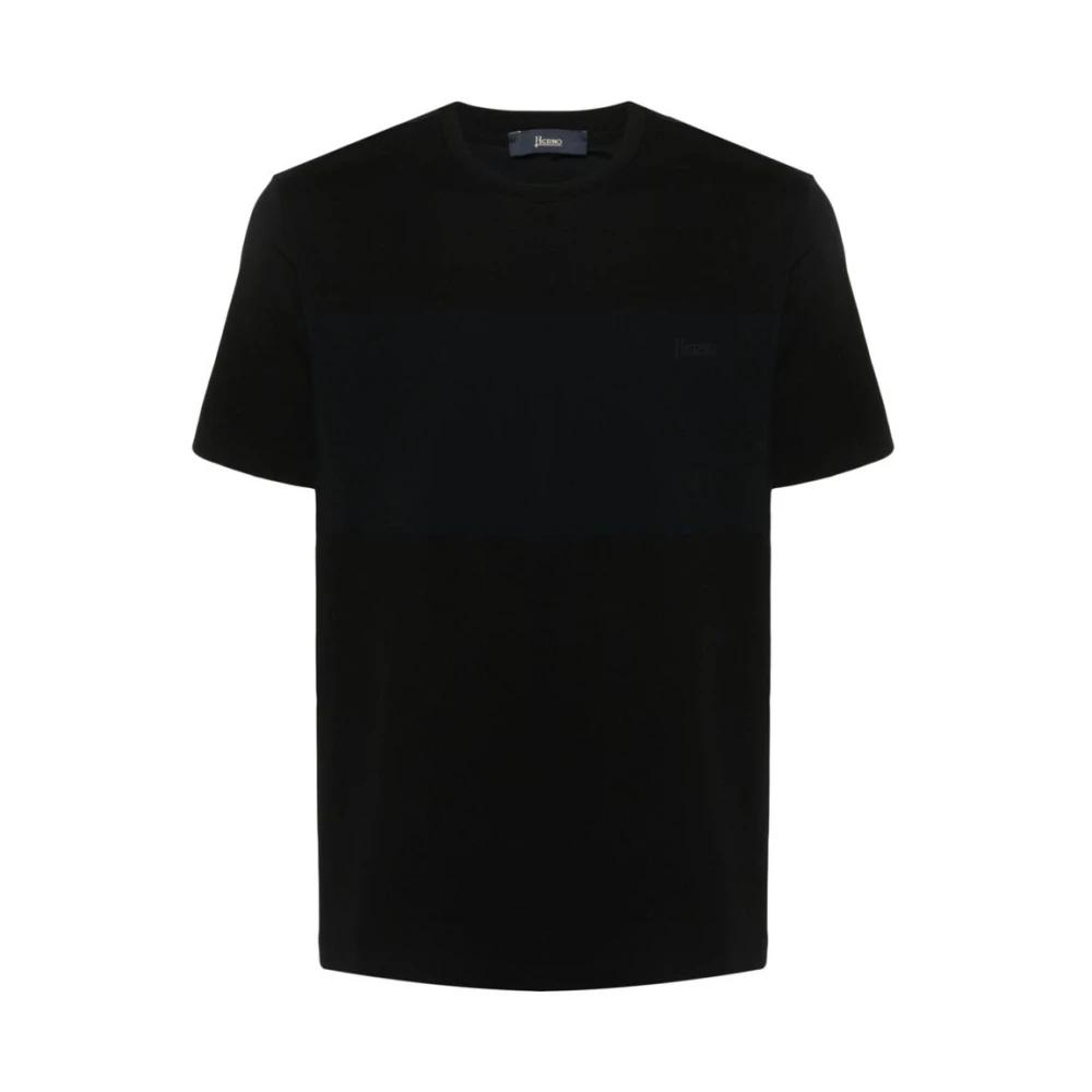Herno T-Shirts Black Heren