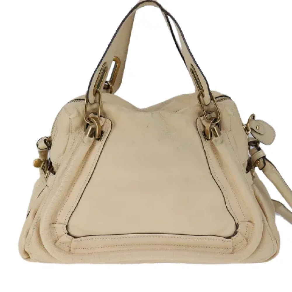 Chloé Pre-owned Leather handbags Beige Dames