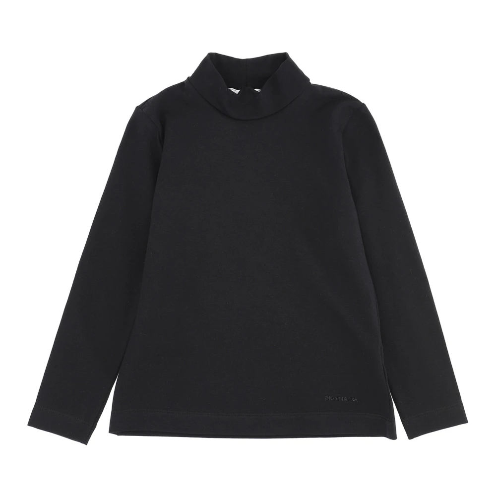 Monnalisa Girls Black Lupetto In Jersey Di Cotone - Kids Sweatshirts - 5 Y - Kids