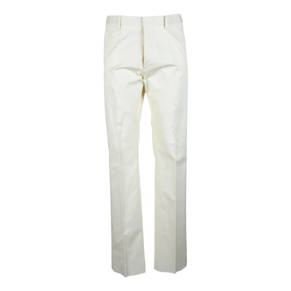 Dsquared2 Katoen Elastaan Broek White Heren
