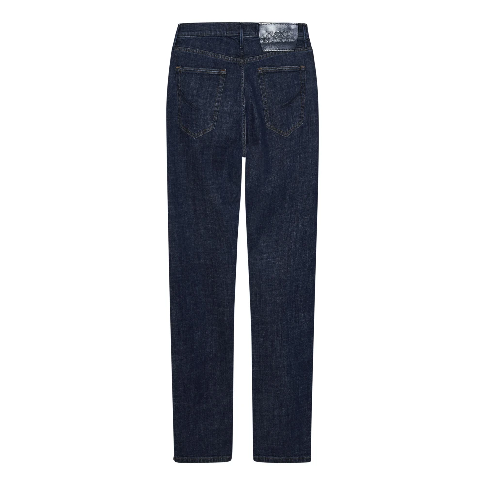 Hand Picked Donkerblauwe Stretch Katoen Denim Jeans Blue Heren