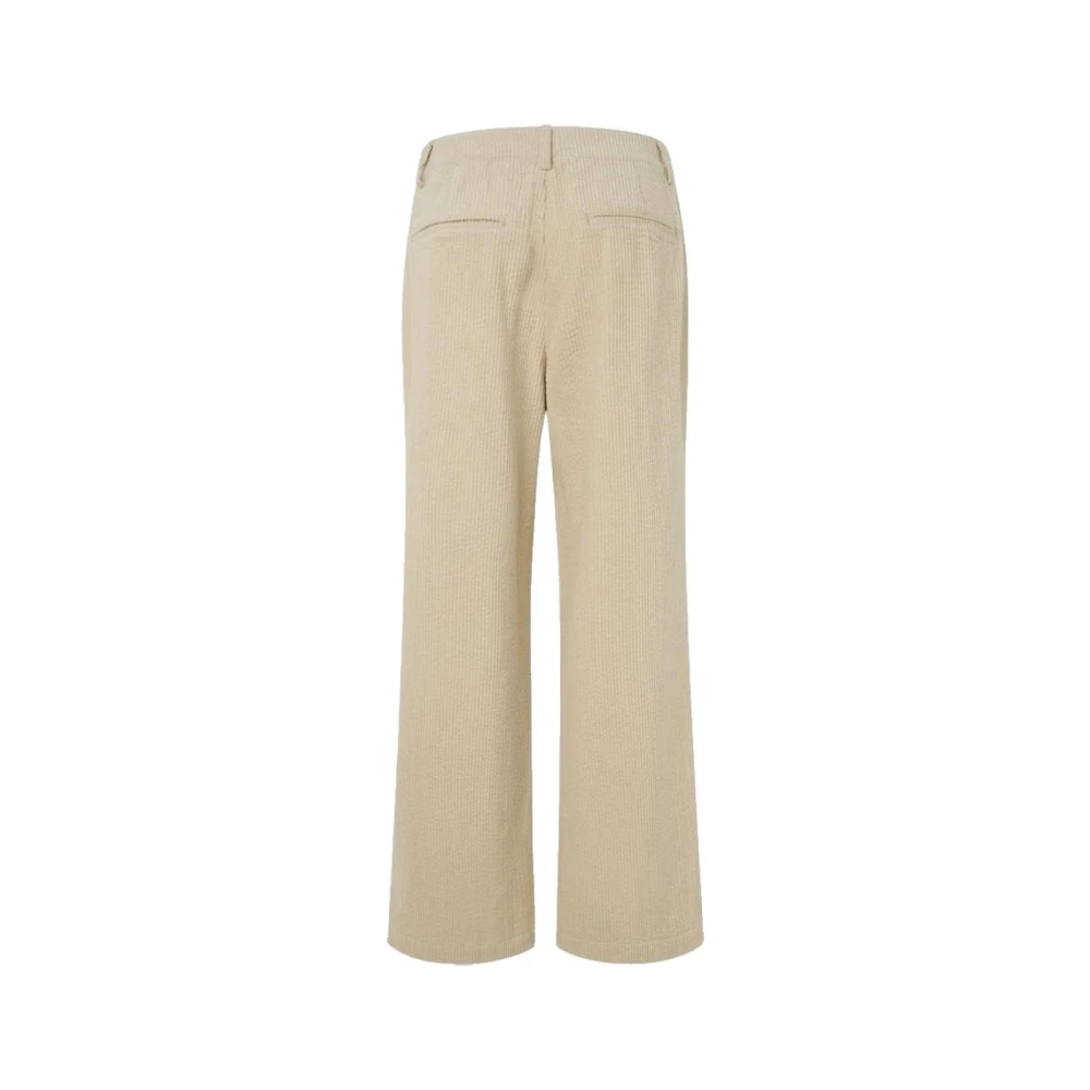 Pepe Jeans Moderne Katoenen Broek Beige Dames
