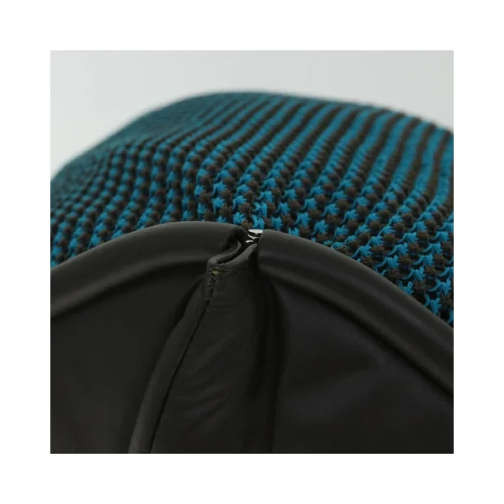 Bottega Veneta Vintage Pre-owned Nylon handbags Blue Dames