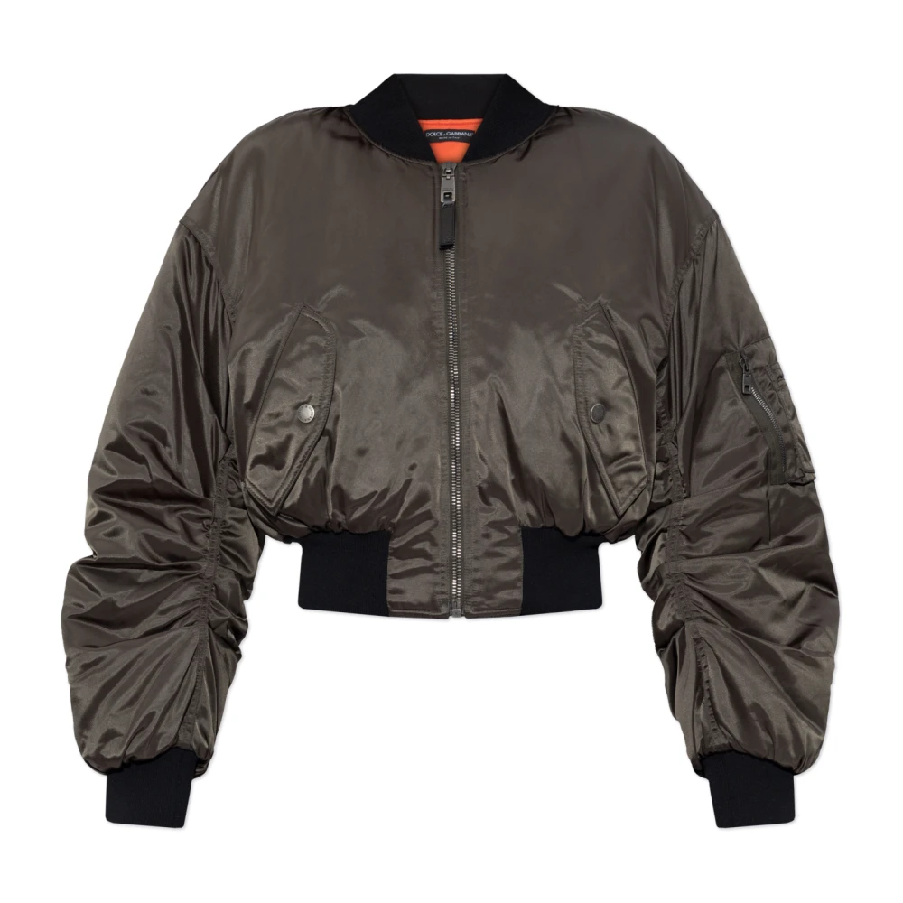 Dolce & Gabbana Women's Green Bomber Jacket - Bomber Jackets - S - Jackets