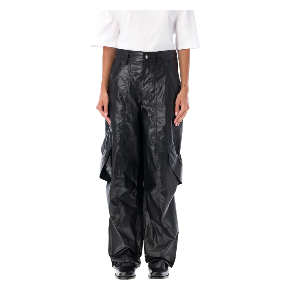 Isabel marant Zwarte Cargo Broek Divina Aw24 Black Dames