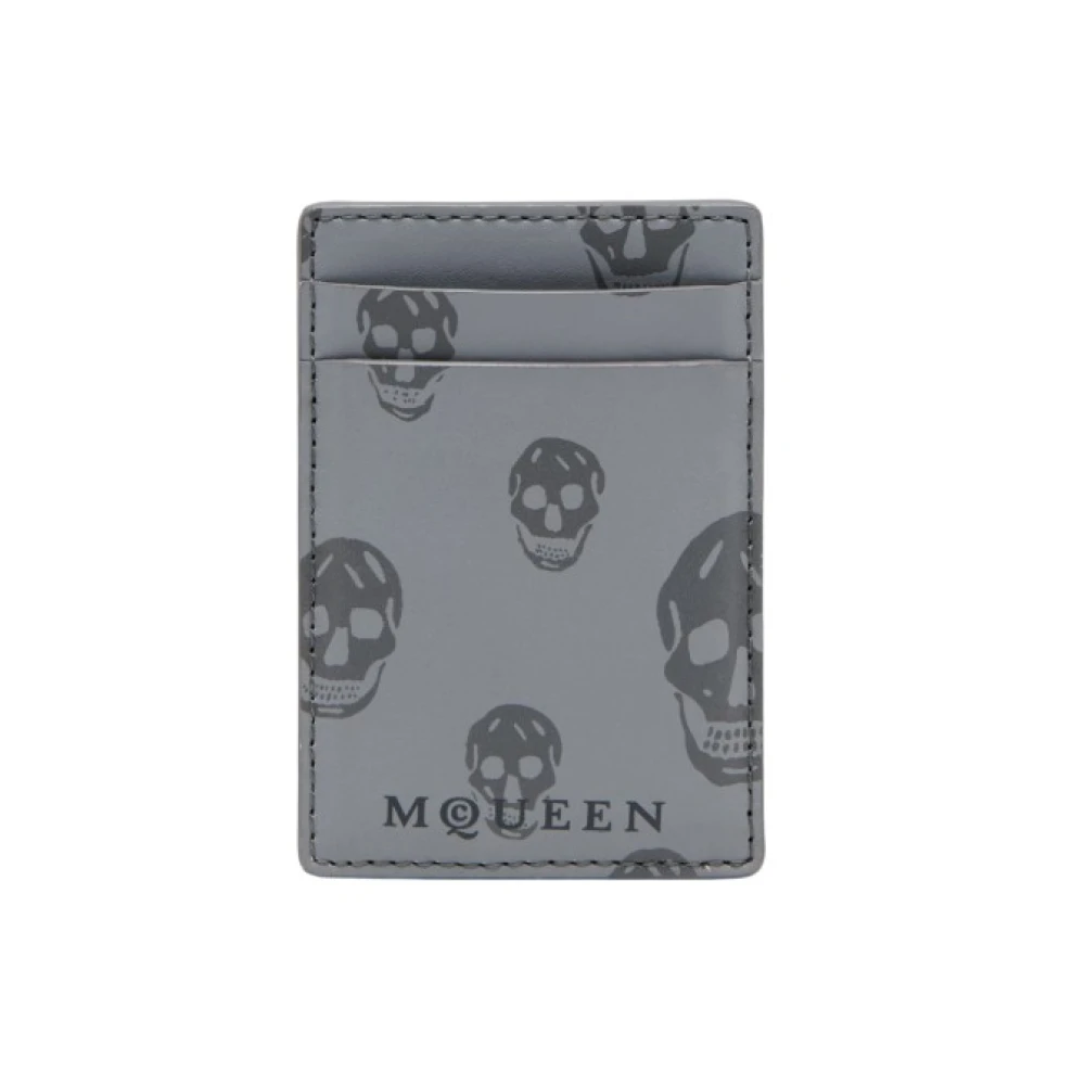 Alexander Mcqueen Men's Gray Wallets & Cardholders, One Size, Magnetic Card Holder