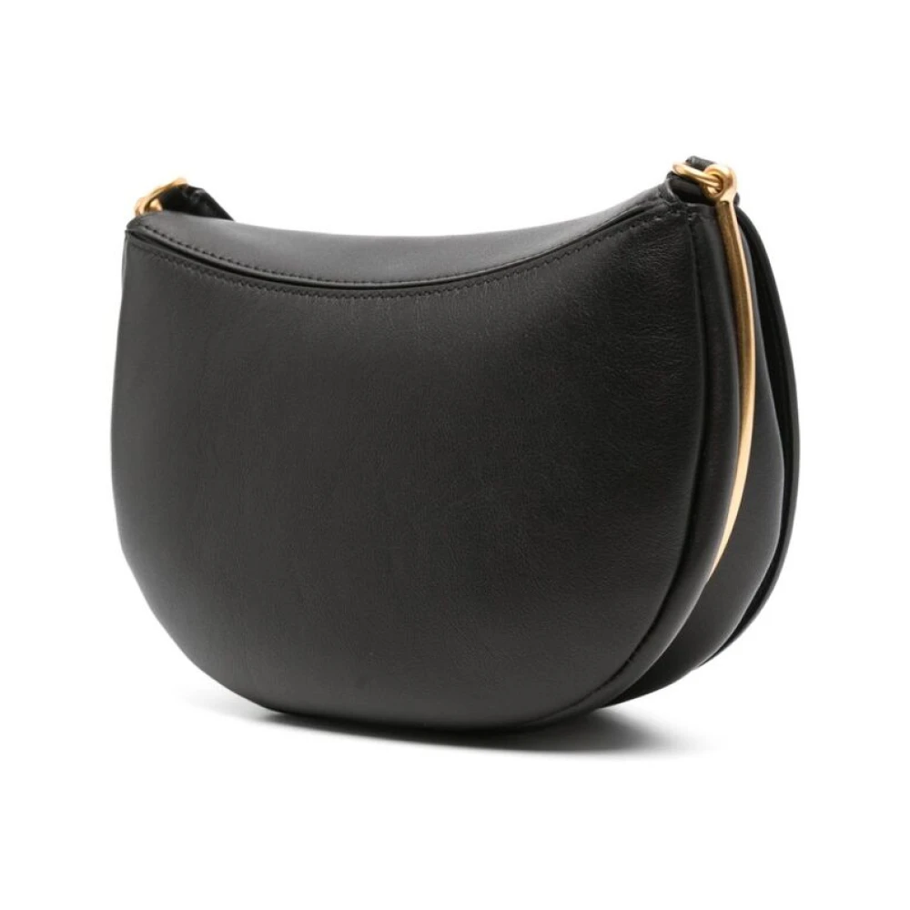 Wandler Zwarte Korrelige Leren Schoudertas Black Dames