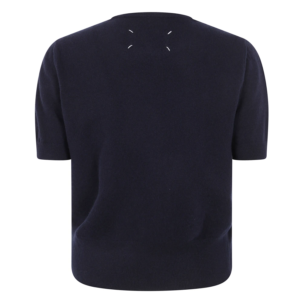 Maison Margiela Klassieke Crewneck Sweatshirt Blue Dames