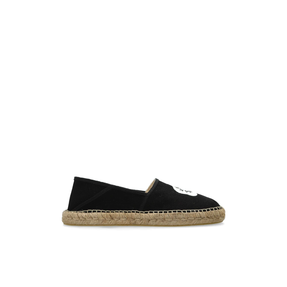 Kenzo Espadrillos med logotyp Black, Dam