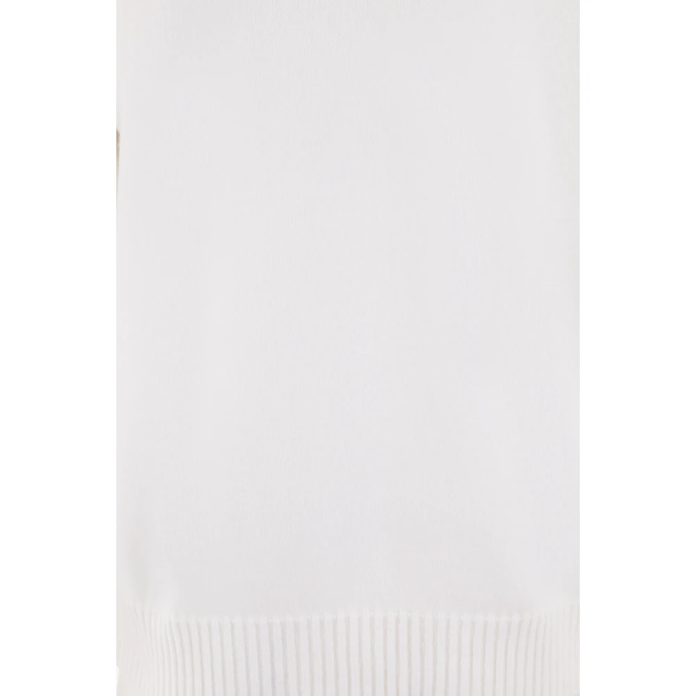 C.P. Company Witte Trui met Logo Patch White Heren